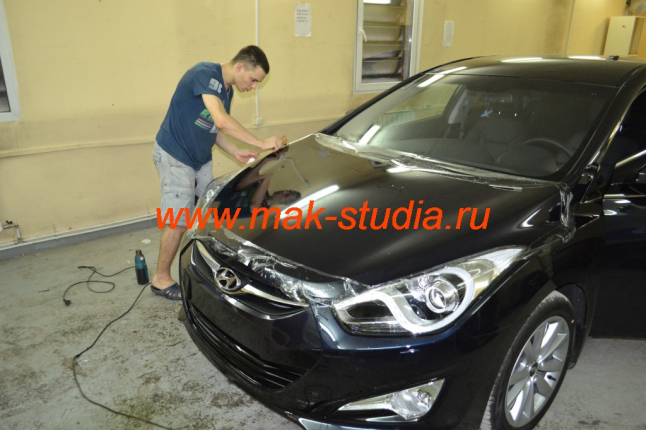 Защитная плёнка на капот - полностью защищает всю поверхность