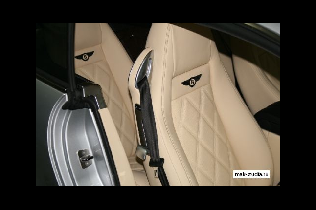 Перетяжка кожей салона Bentley