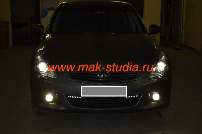 Скрытая установка видеорегистратора на Infiniti G37