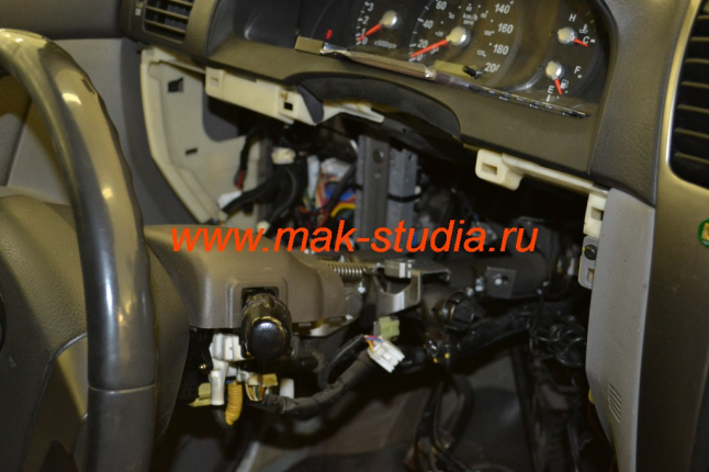 Кнопка engine start-stop - демонтаж замка зажигания