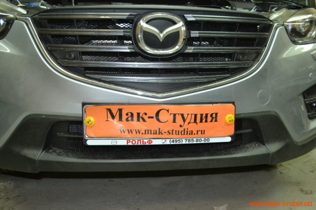 Защита радиатора установлена