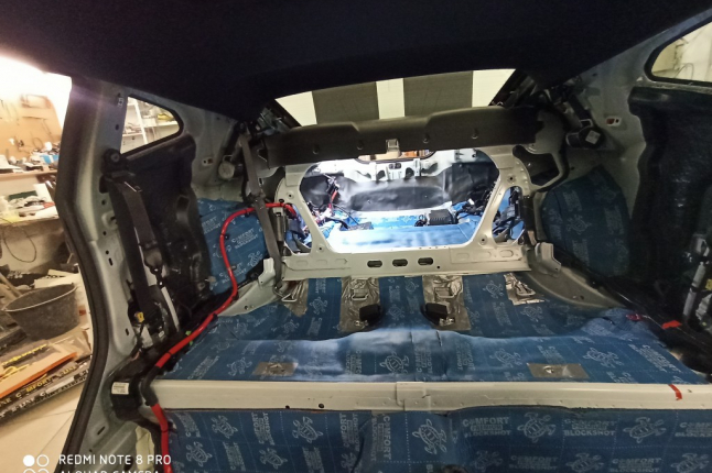 ШУМОИЗОЛЯЦИЯ пола АВТОМОБИЛЯ ШЕВРОЛЕ КАМАРО -2 слой